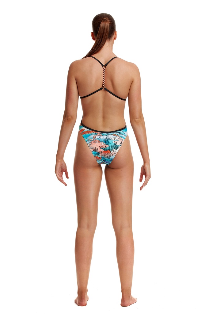 Funkita Damen Twisted One Piece Palm Springs Badeanzug