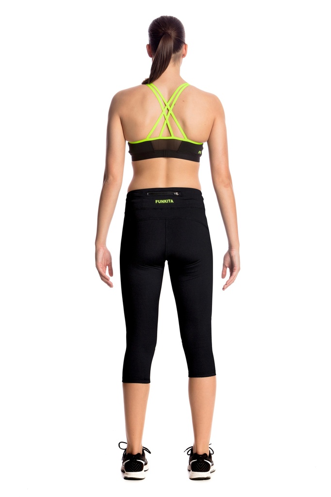 Sport Leggings Funkita Fit Rapid Racer Tight / Still Black