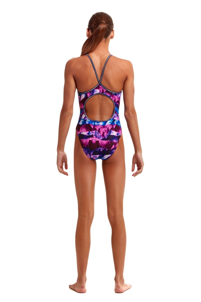 Badeanzug Funkita Girls Diamond Back One Piece / Ice Pack