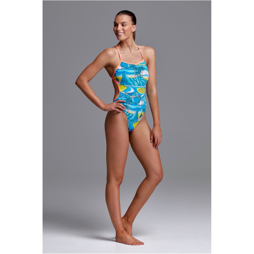 Badeanzug Funkita Ladies ECO Twisted One Piece / Summer Bay