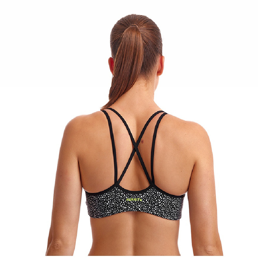 Bikinioberteil Funkita Ladies Criss Cross Sports Top / Spickled