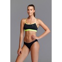 Bikinioberteil Funkita Ladies Hold Steady Crop Top / Still Black Solid (Kopie)