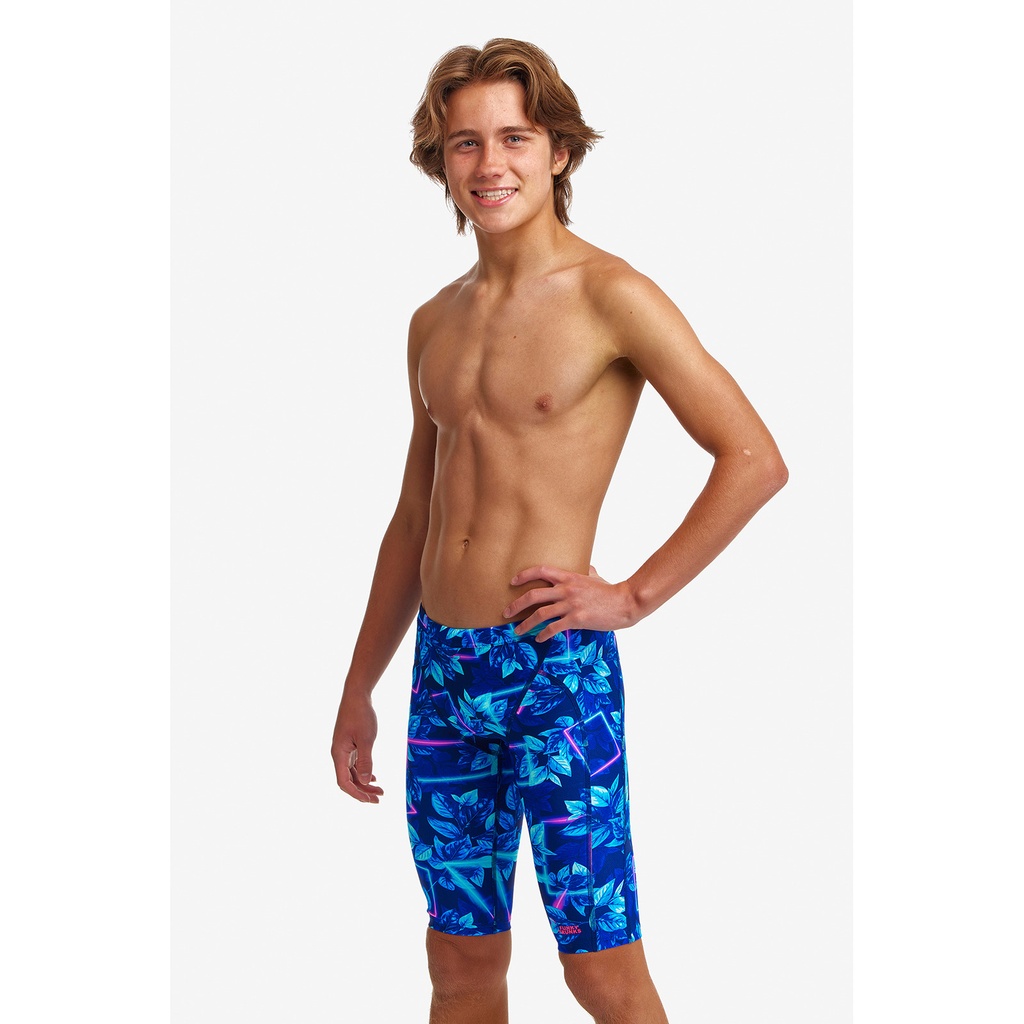 Badehose Funky Trunks Boys Training Jammer / Leaf Laser