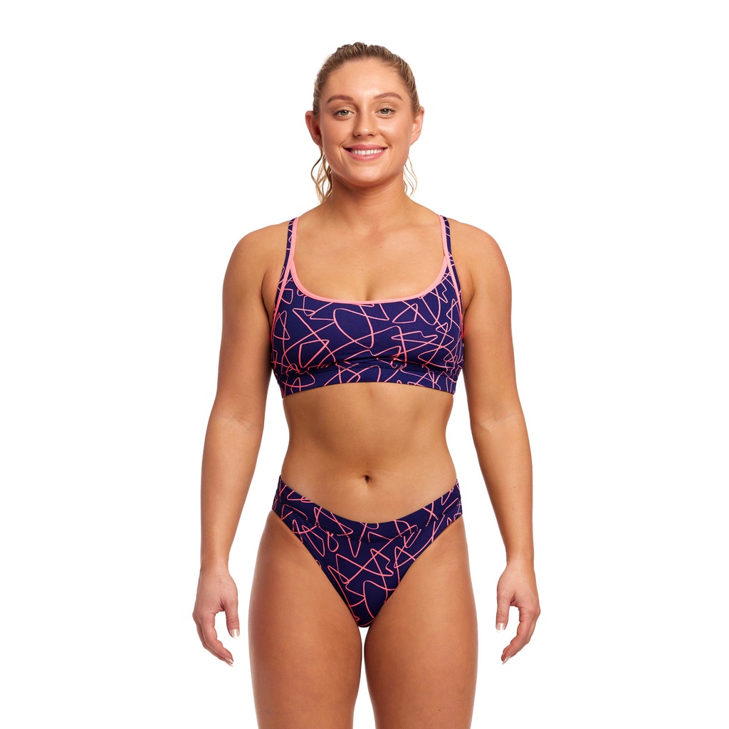 Bikinioberteil Funkita Ladies Sports Top / Serial Texter