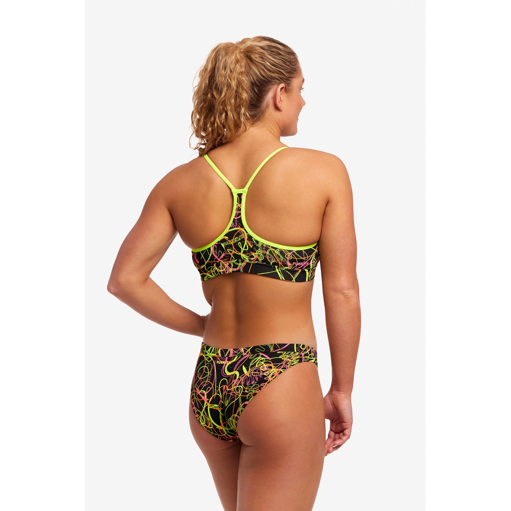 Bikinioberteil Funkita Ladies Swim Crop Top / Whip Lash