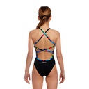 Badeanzug Funkita Girls Strapped in One Piece / Beat in Black
