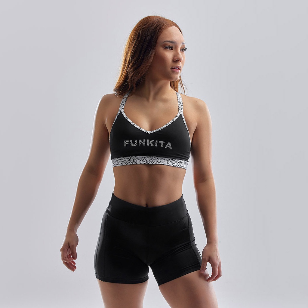 Funkita Ladies Bondage Crop Top / Speckled