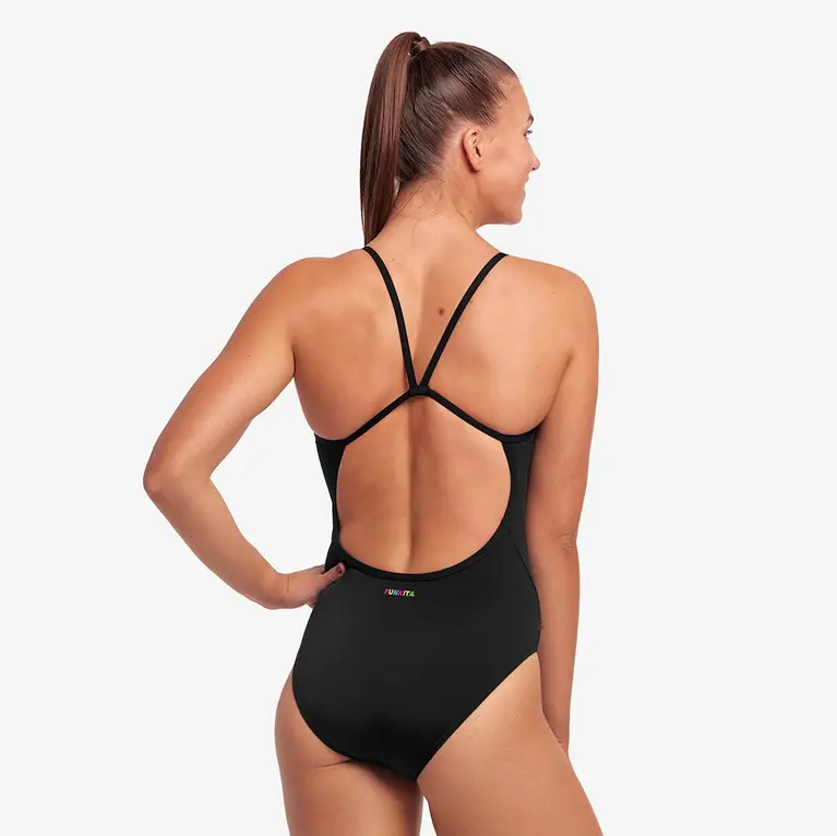 Funkita Swim Secure One Piece Still Black.webp