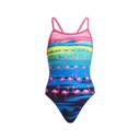 Badeanzug Funkita Girls Single Strap One Piece / Flamingo Flood