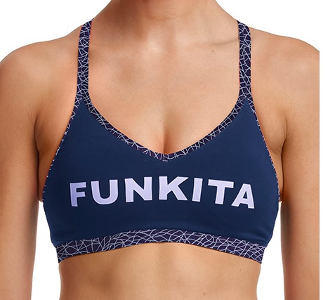 Sport BH Funkita Fit Bondage Crop / Leather Luxe