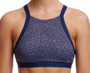 Sport Top Funkita Fit High Neck Crop / Leather Luxe
