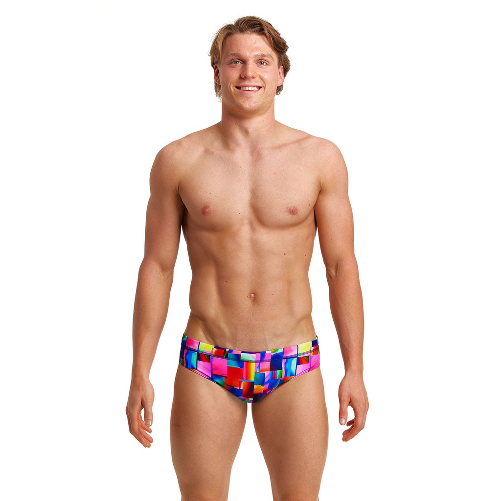 Badehose Funky Trunks Men Classic Brief / Patch Panels