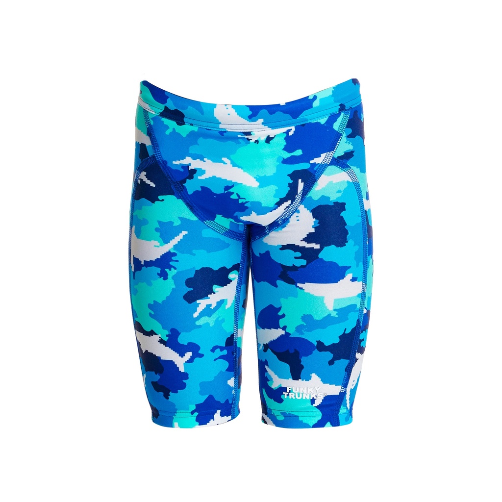 Badehose Funky Trunks Jungs Miniman Jammer / White Pointer