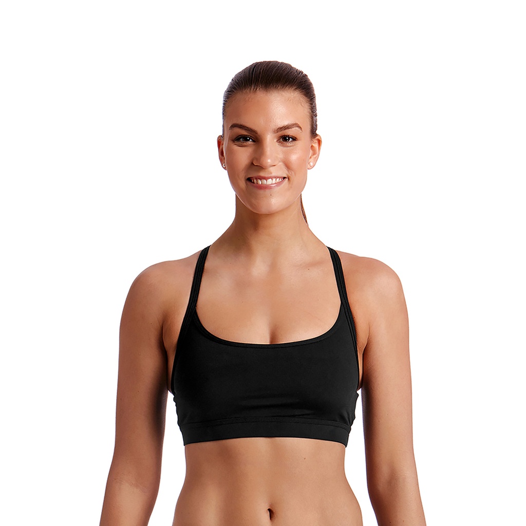 [FS02L00038##11] Bikinioberteil Funkita Ladies Sports Top (Größe 34, schwarz)