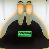 Monoflosse Rocketfin / Finswim Hyper (35, 2 - medium/soft, gelb)