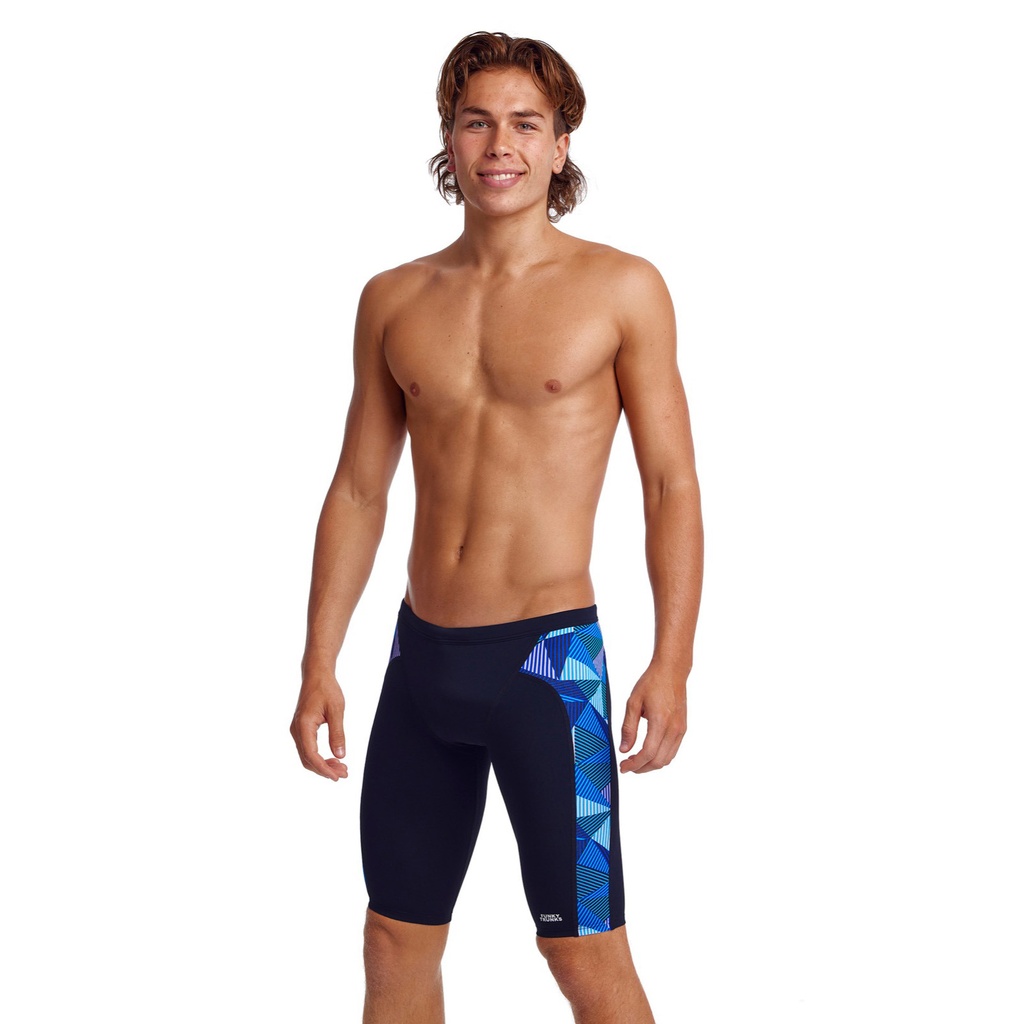 [FT37M71495##53] Badehose Funky Trunks Mens Training Jammer / Blue Bars (Größe 5 / M)