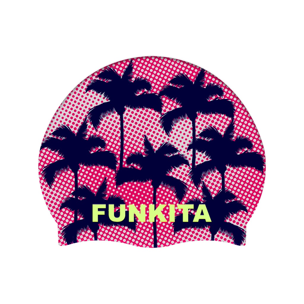 Badekappe Funky Silicon Cap / Pop Palms