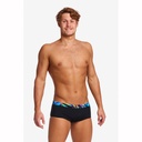 Badehose Funky Trunks Men Sidewinder Trunk / Beat it Black