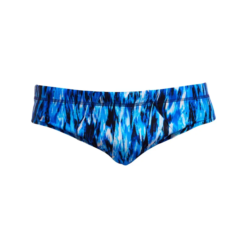 Badehose Funky Trunks Men Seamed Brief / Wing Streak