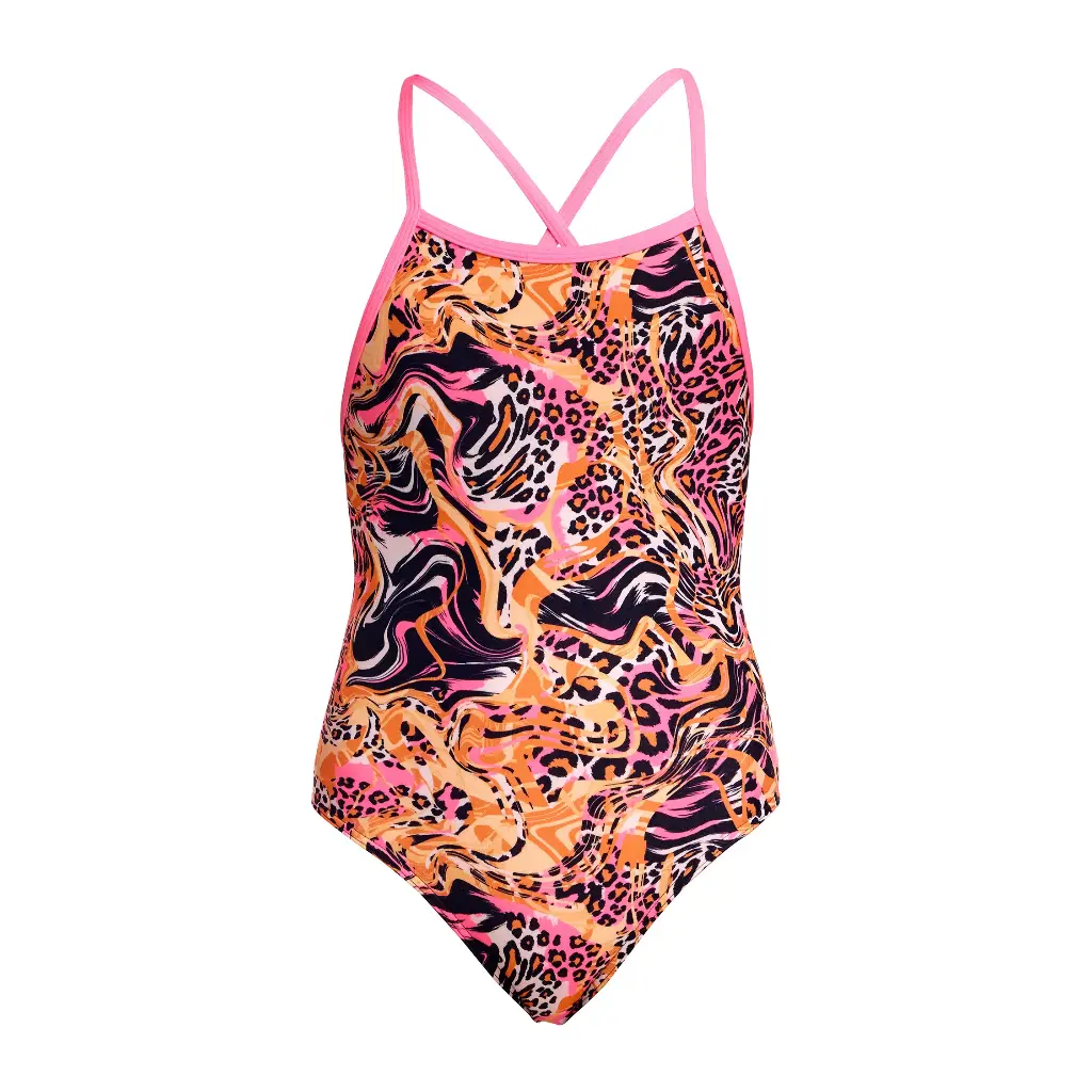 Badeanzug Funkita Girls Tie Me Tight / Tipsy Tiger