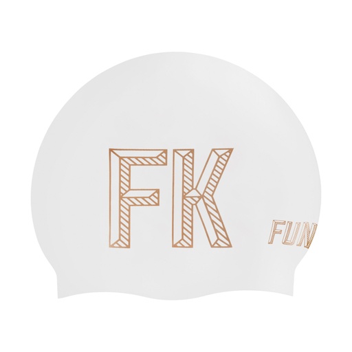[FKG013N70902] Badekappe Funkita Seamless Silicon Cap / Stencilled White