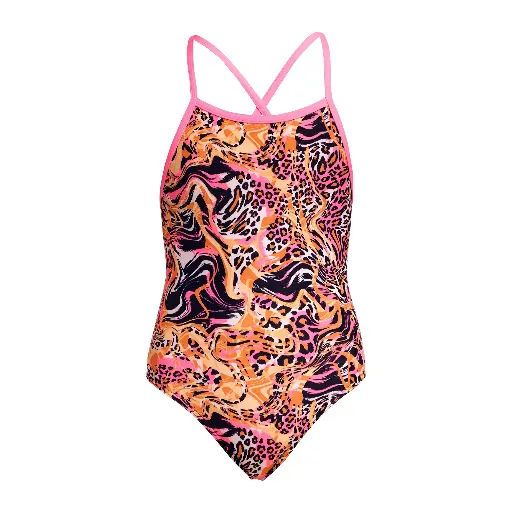 Badeanzug Funkita Girls Tie Me Tight / Tipsy Tiger