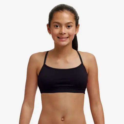 Bikini Funkita Girls swim Crop Top / einfarbig